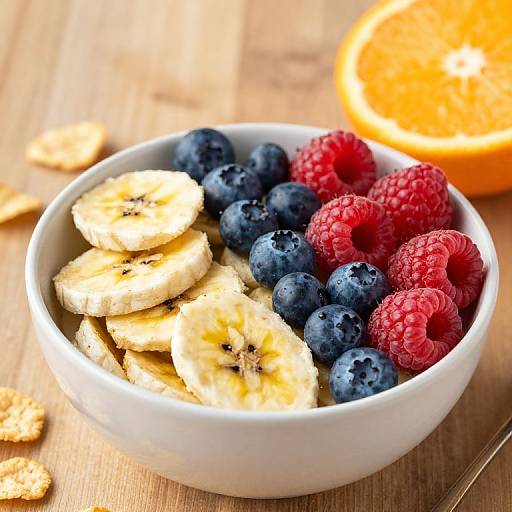 Vibrant Nutritious Fruit Breakfast Bowl