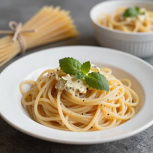 Realistic Still Life of Pasta and Noodles