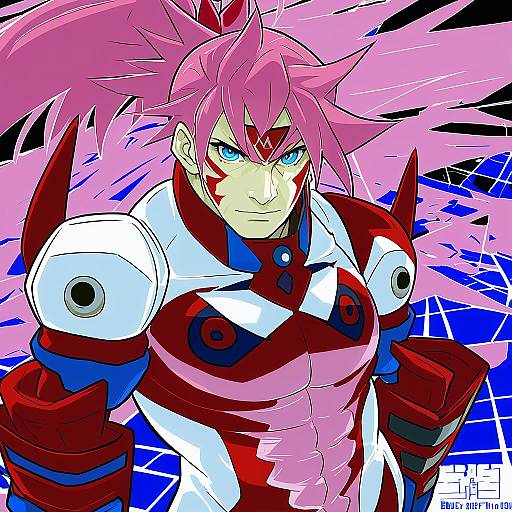 Illustration of Darry adai, tengen toppa gurren lagann in the style of Fifiruu