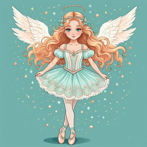 Ethereal Angel Dancer in Pastel Colors