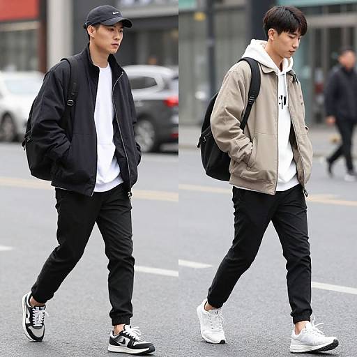 Casual Urban Street Fashion Scene