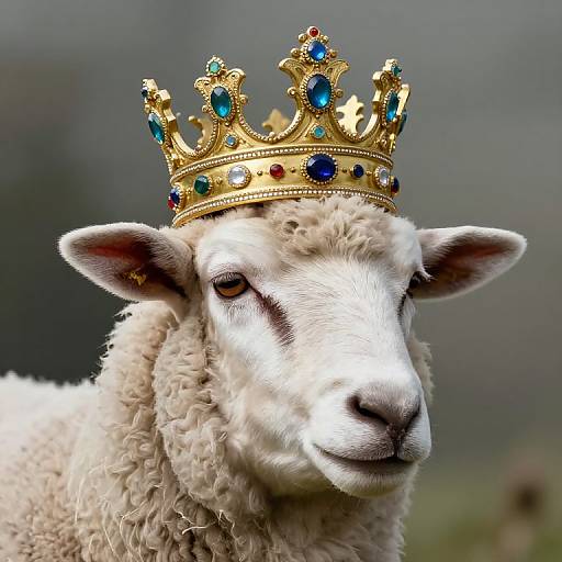 Regal Sheep King in 8K Detail