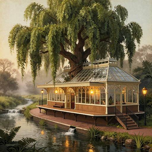 Anton Pieck Victorian Willow Train Station