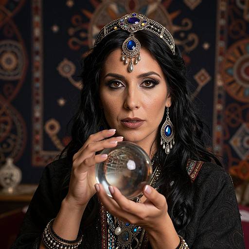 Hyper-realistic Romany Fortune Teller Portrait