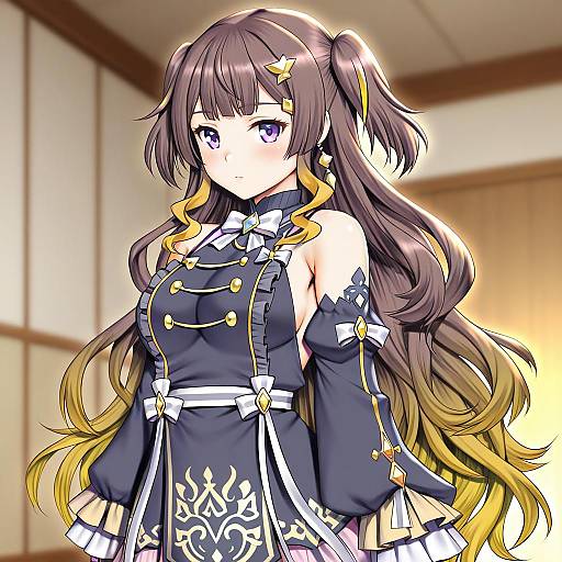 Illustration of Anya melfissa (1st costume), hololive in the style of Saigado