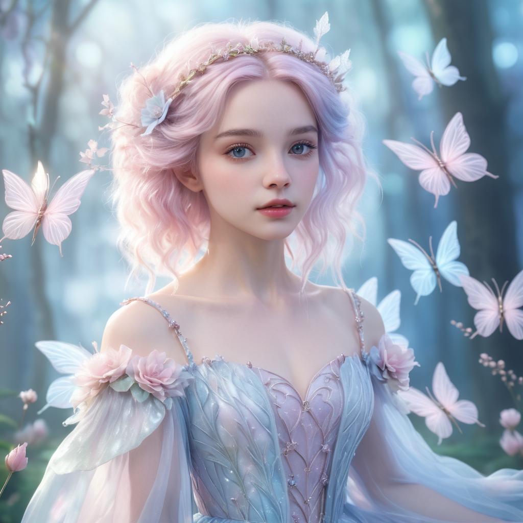 Ethereal Fairy Portrait Inspired by Emma Watson