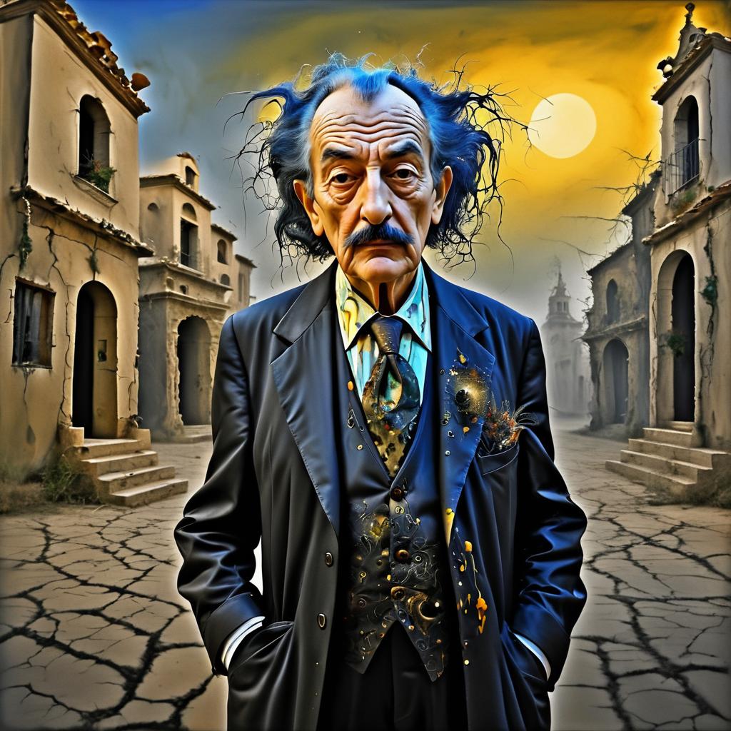 Surreal Elderly Man in Dalí Style