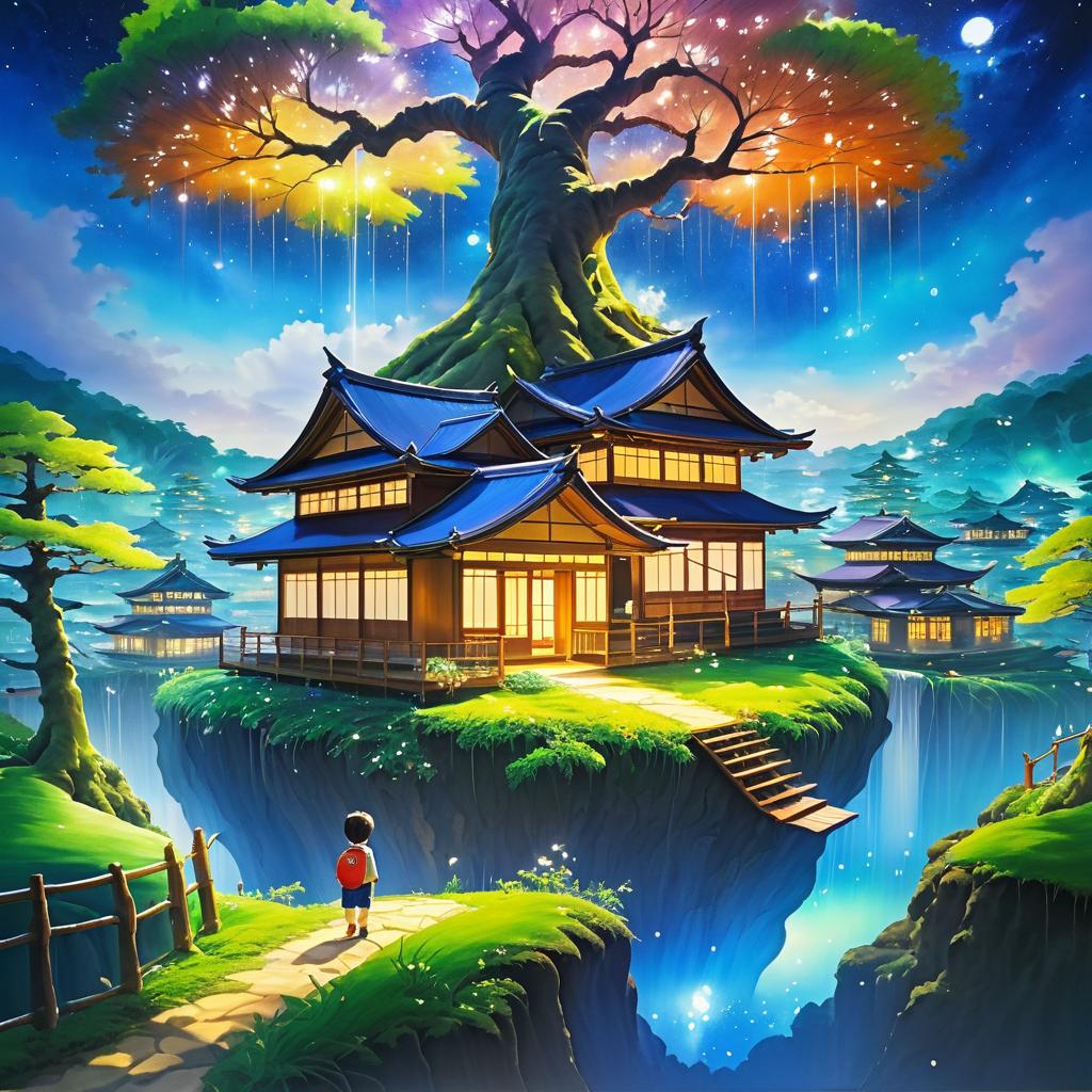 Imaginative Landscape with Tree House Adventure