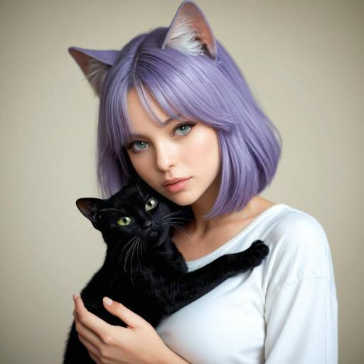 Portrait of a Cat-Eared Girl Portrait of a Cat-Eared Girl