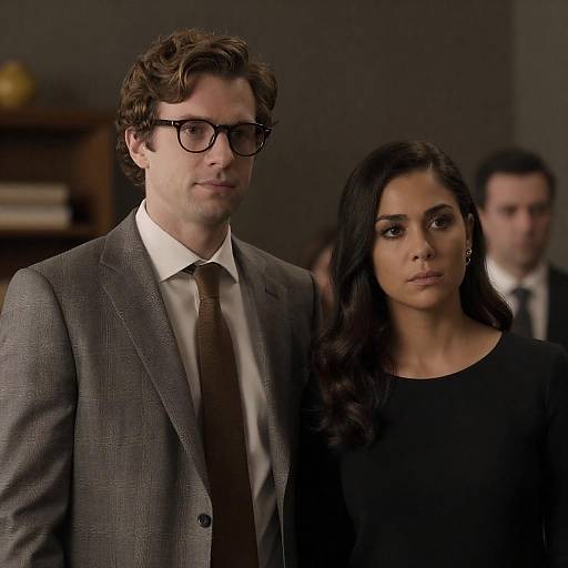 Intimate Portrait in Dimly Lit Room