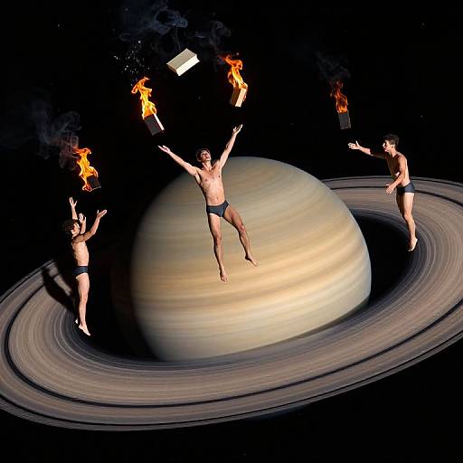 Saturn Rings Circus Spectacle