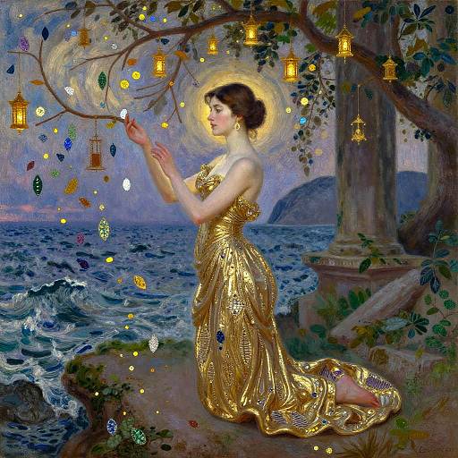 Gilded Halo at Cliffside Temple