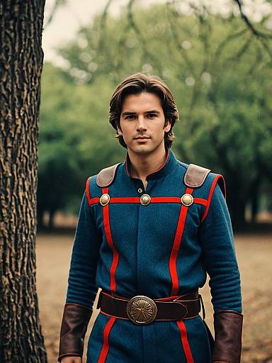 Iconic Costume Man Outdoors Nature Portrait