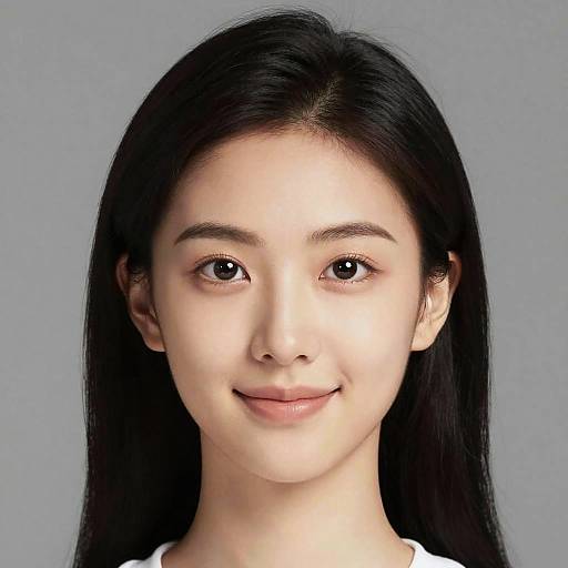 Ethereal East Asian Woman Portrait