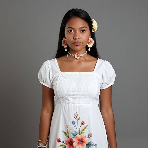 Elegant Filipiniana Attire Portrait