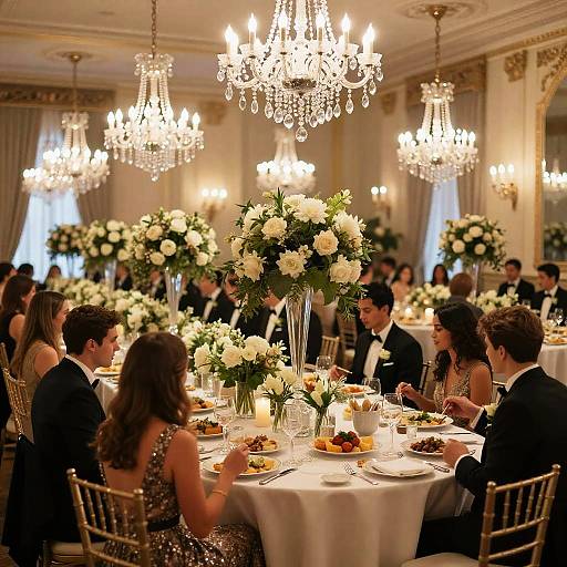Elegant Wedding Banquet in Ballroom