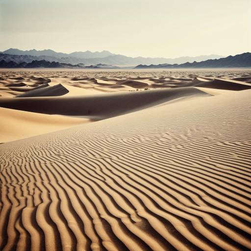 Ethereal Desert Dunes with Mirages