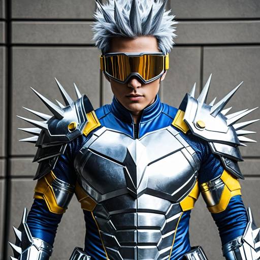 Lee Chaolan Cosplay: Spiky Silver Armor
