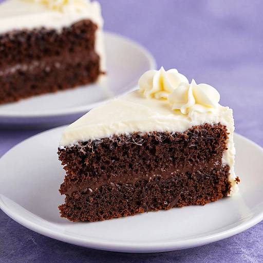 Close-Up of Chocolate Cake Slice