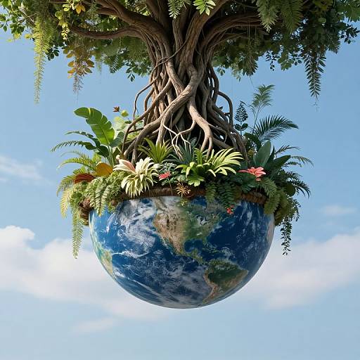 Inverted Garden Defying Gravity