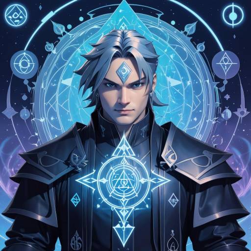 Fantasy Portrait with Alchemical Symbols