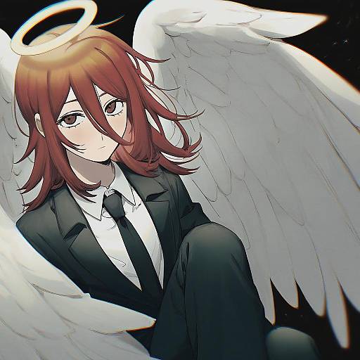 Illustration of Angel devil (chainsaw man), chainsaw man in the style of Kawai makoto