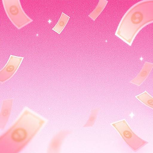 Pink Glitter Money Background