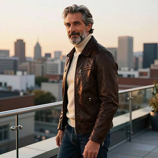 Sophisticated Urban Fashion Portrait