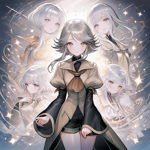 Illustration of Houlen yabusame, len'en in the style of Takatora