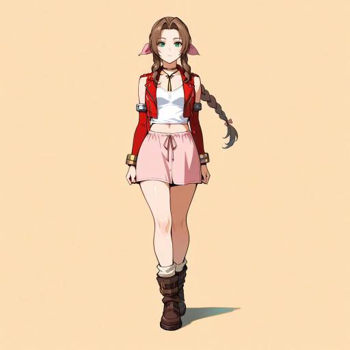Aerith Gainsborough in a Desert Oasis