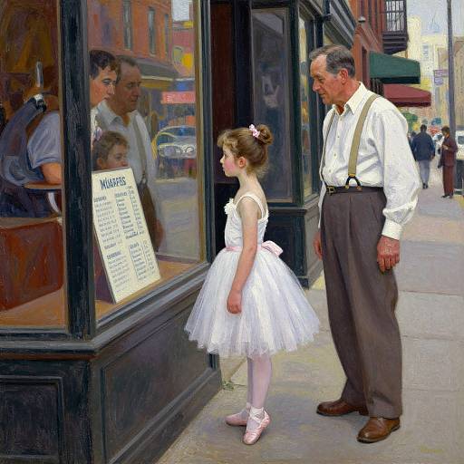 1940s NYC Ballet Moment Painting