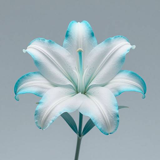 Ethereal Aqua Blue Bonsai Lily