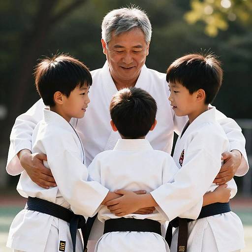 Heartwarming Karate Bonding Moment