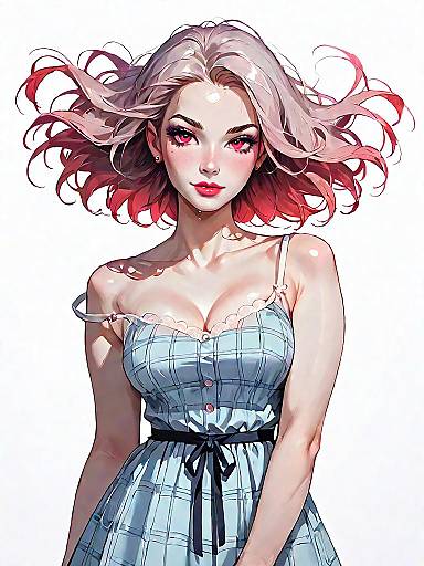 Realistic Full Body Illustration of a Woman