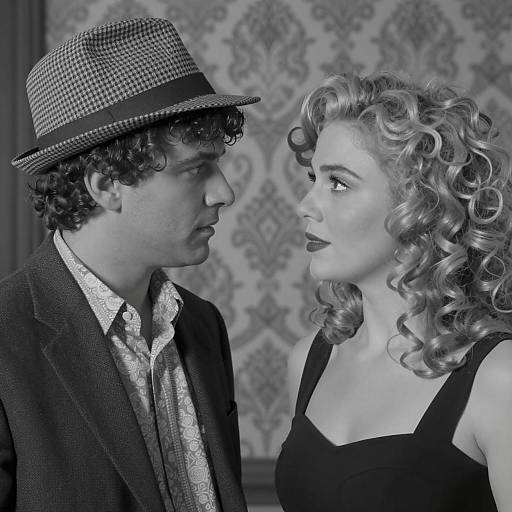 Intimate Black and White Portrait of Couple