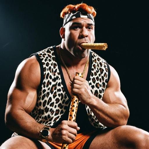Hip-Hop Fred Flintstone in Leopard Print