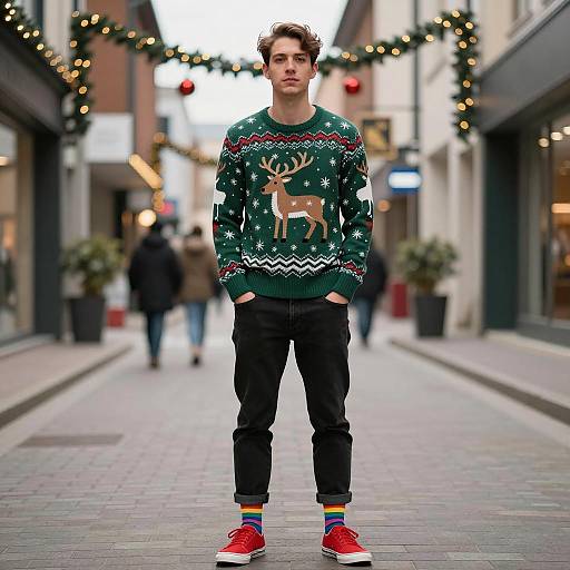 Festive Urban Style: Christmas Jumper Look