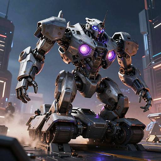 Tankian as Mechanized Tank in Futuristic City