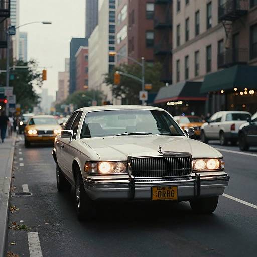 Cinematic NYC Street Car Scene