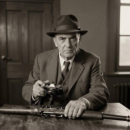 Vintage Portrait of a Stern Gentleman