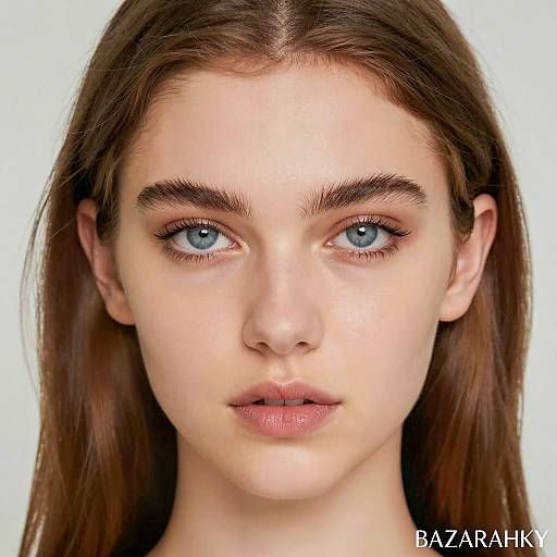 Close-Up Portrait of a Young Woman