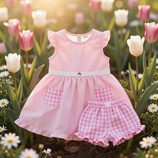 Dreamy Kids Portrait in Flower Garden