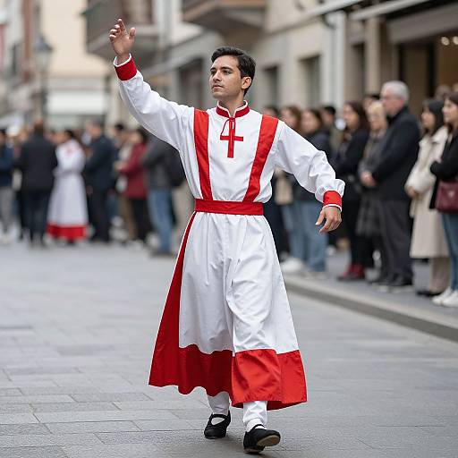 Man Wearing Liturgical Dance Costume