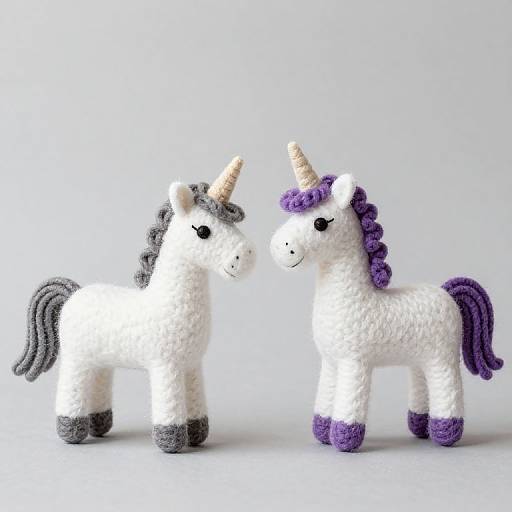 Felt Horses and Unicorns Art