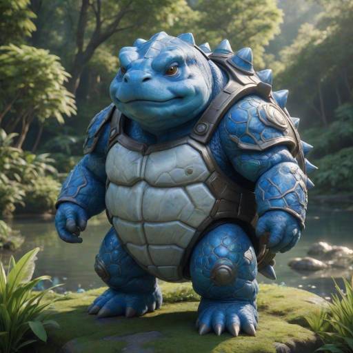 Cinematic 3D Render of Blastoise Cinematic 3D Render of Blastoise