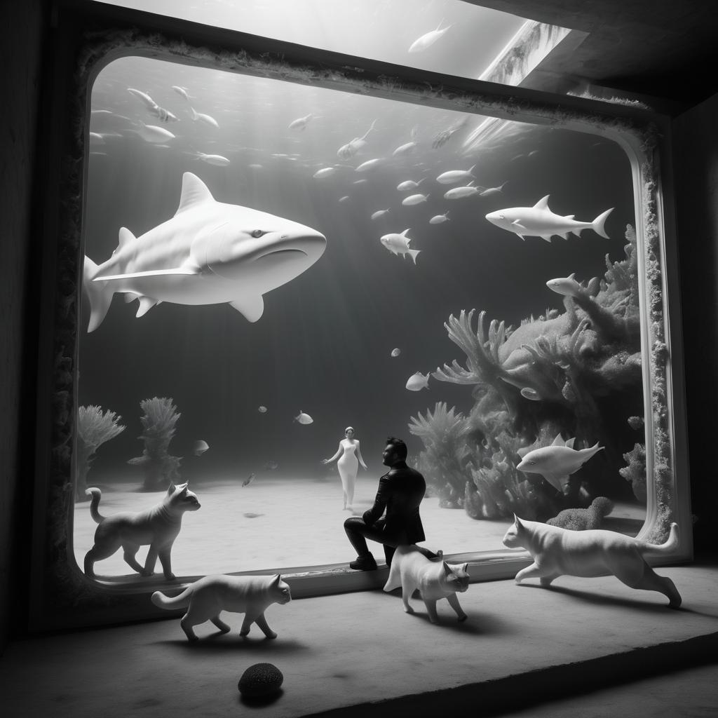 Surreal Underwater Collodion Photography Scene