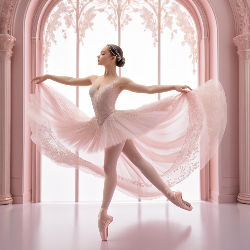 Graceful Ballerina in Classical Style