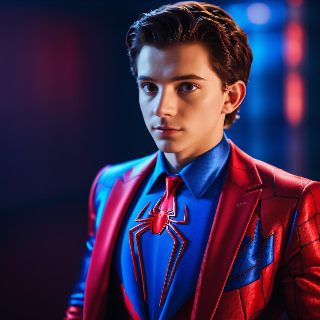 Tom Holland as Spider-Man in Studio