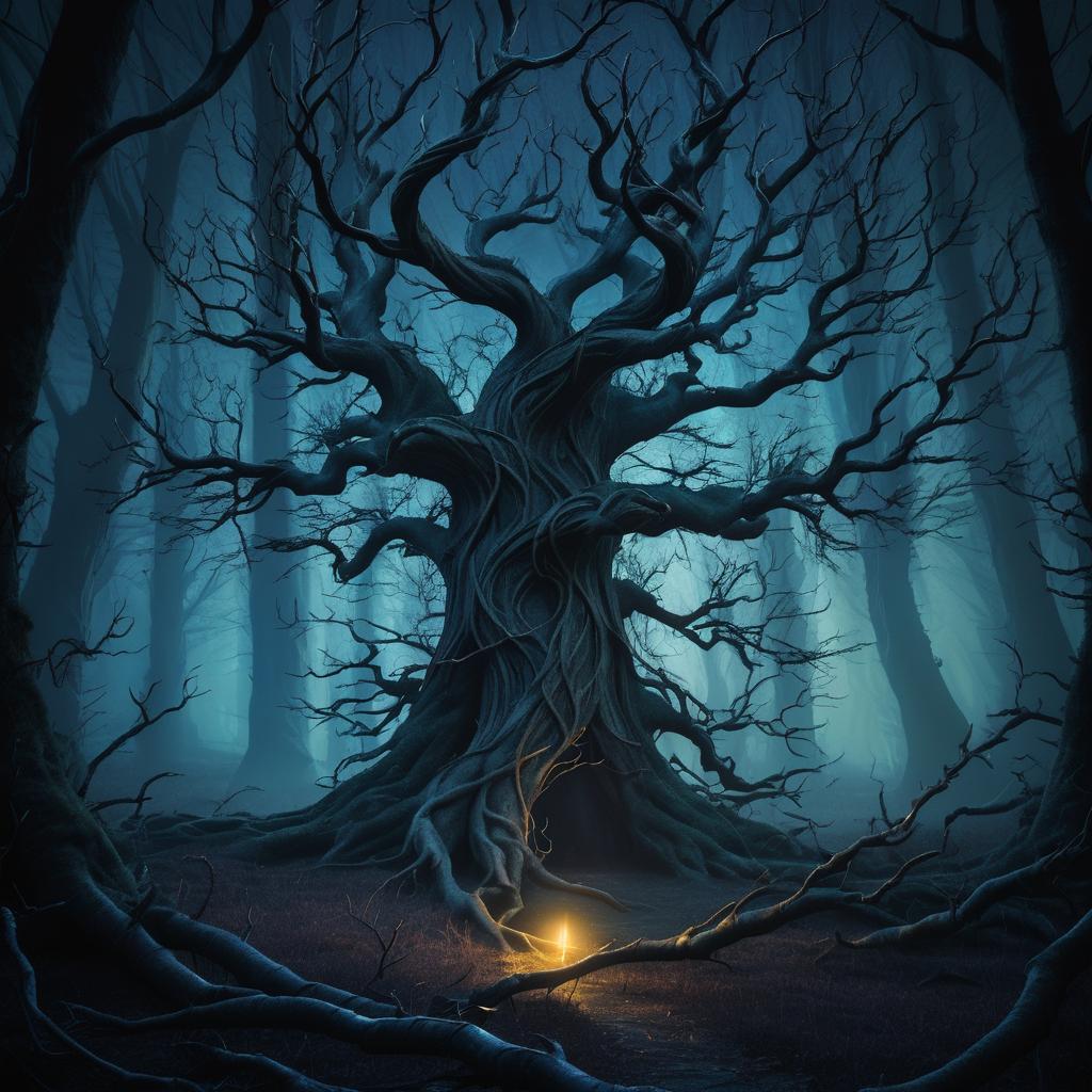 Eerie Trevenant in Haunted Twilight Forest