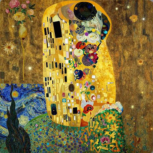 Nebula Peonies: Sunward Circuitry Bloom